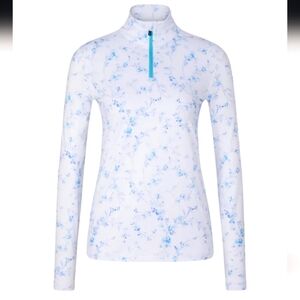 Bogner X Loveshackfancy Ilvy Quarter Zip Top Bogner Loveshackfancy Base Layer